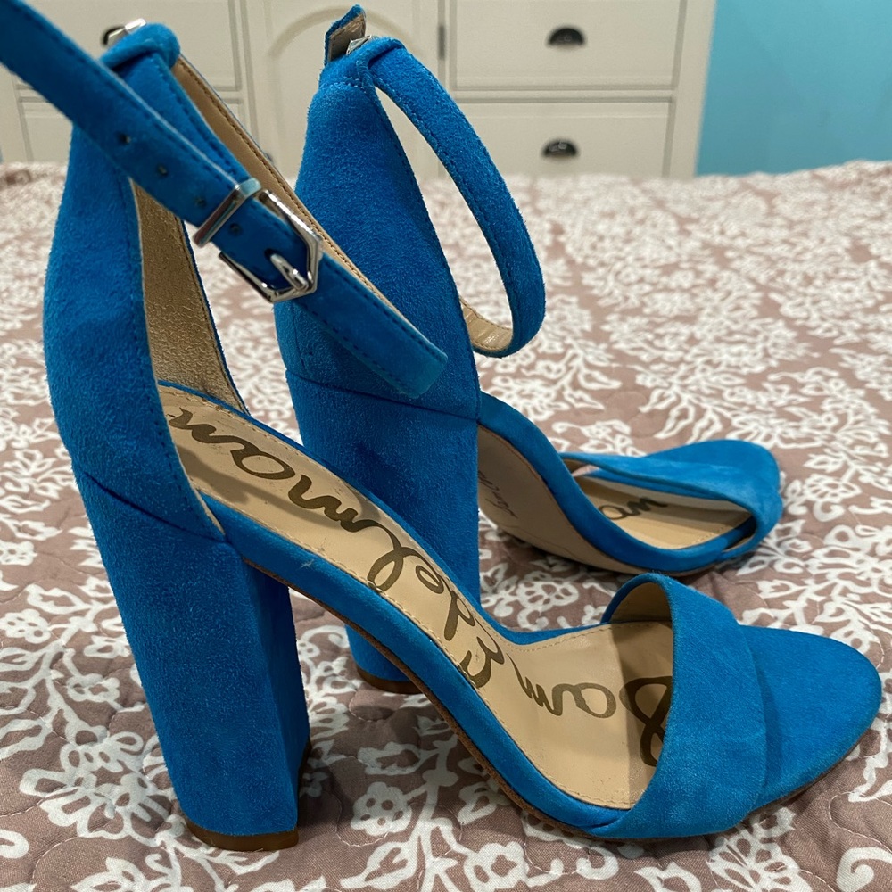 Blue Strap Heels